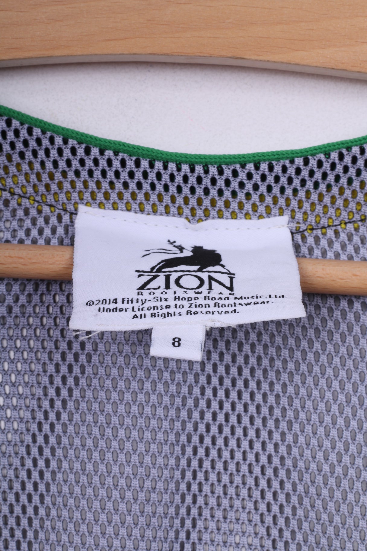 Atmosphere Zion Rootswear Bob Marley Débardeur 8 S pour femme en maille noire Jammin #45 