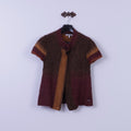 Steilmann Pull marron à manches courtes en acrylique pour femme 12 38