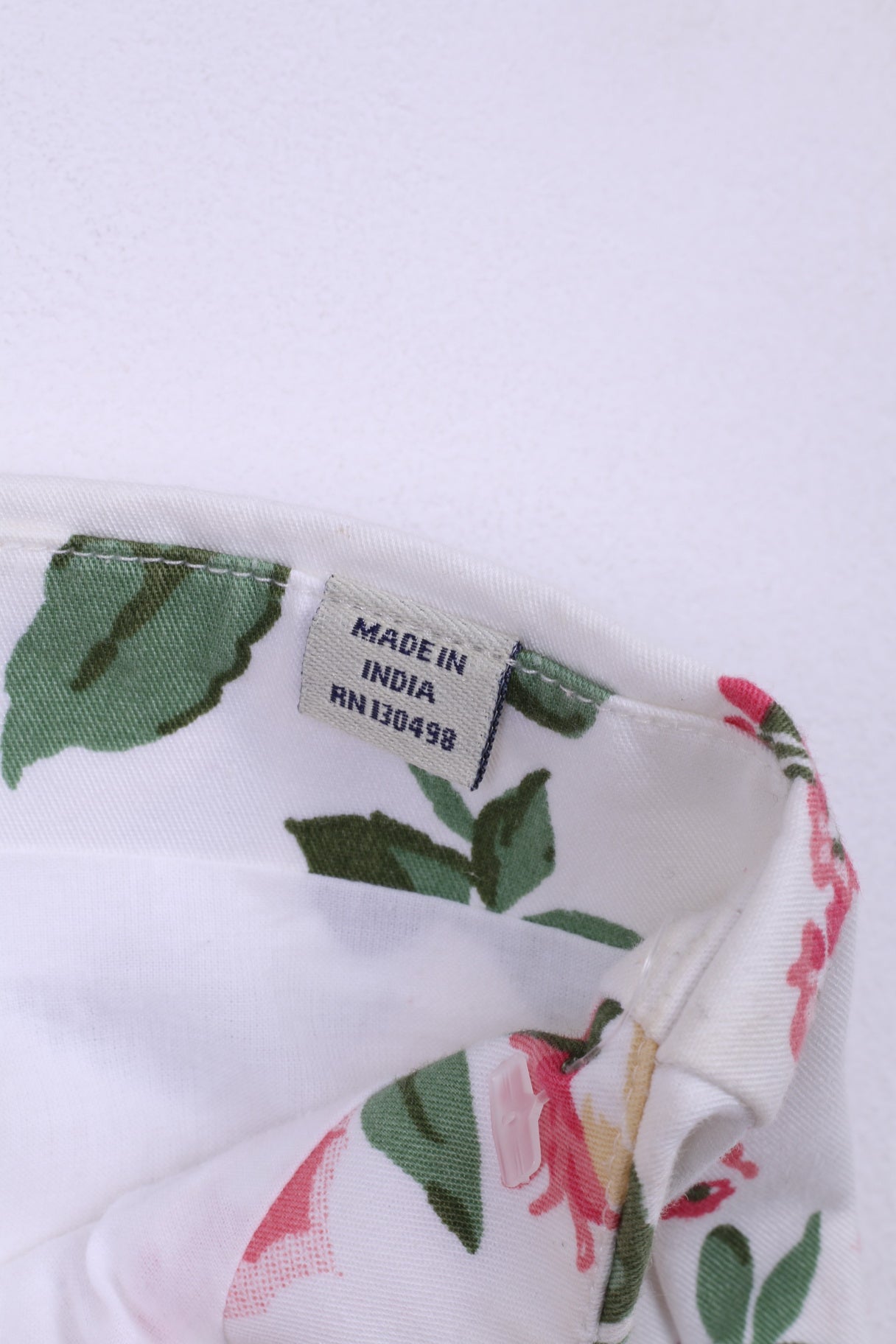 Jack Wills Womens 10 S Mini Dress Sleeveless White Flowers Print Flared Cotton Summer