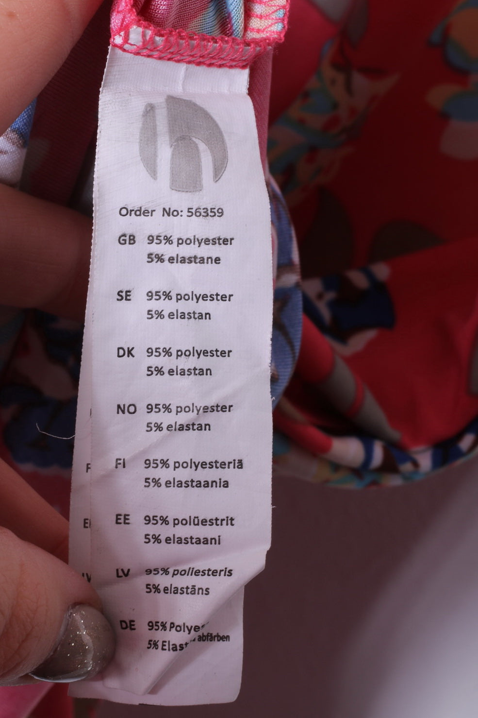 Happy Hollly Womens 40/42 M/L Midi Dress Pink Flowers Print V Neck