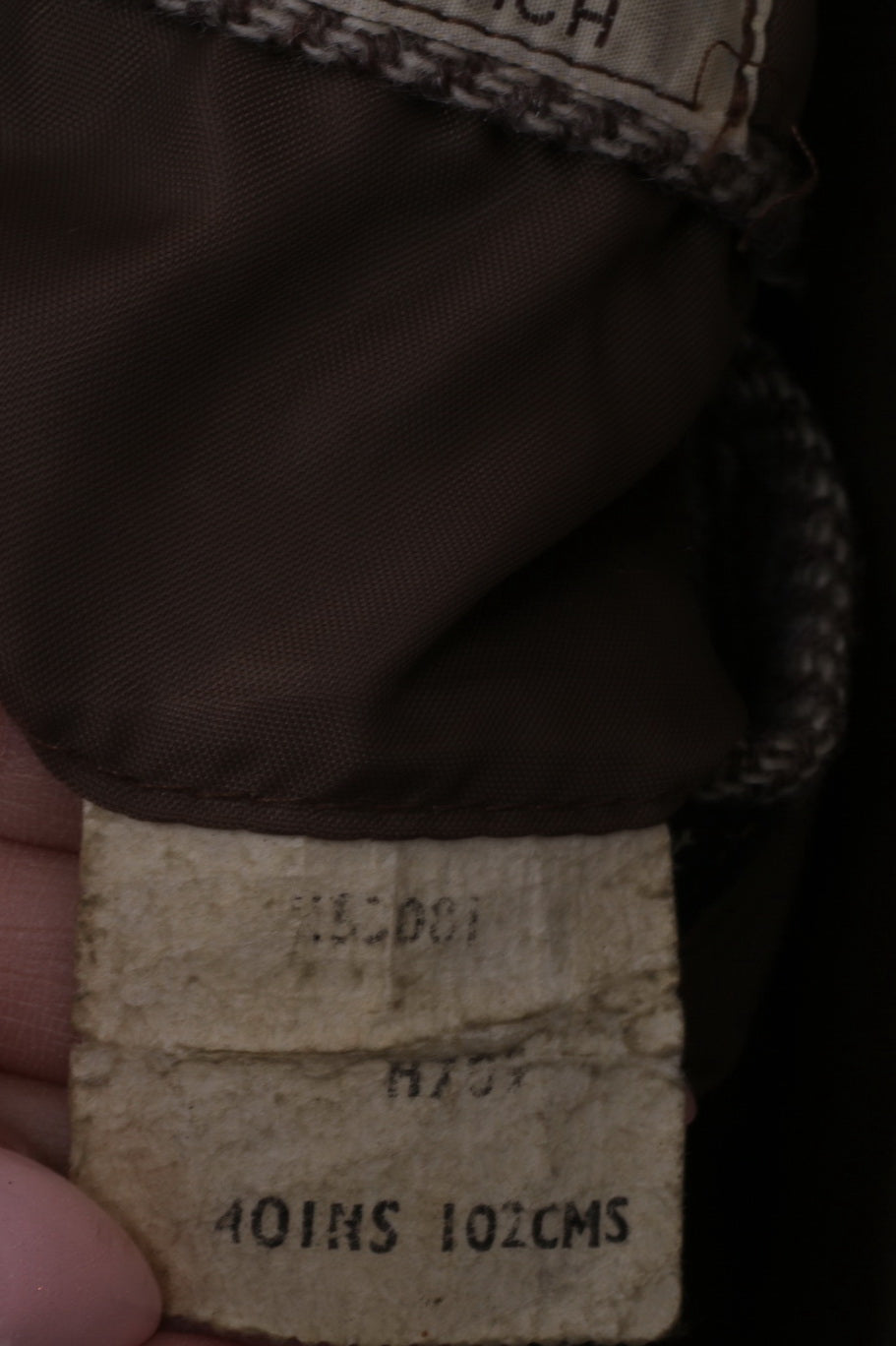 Tailored in England by Haighton of Nantwich Blazer da uomo da 40'' monopetto in lana a spina di pesce