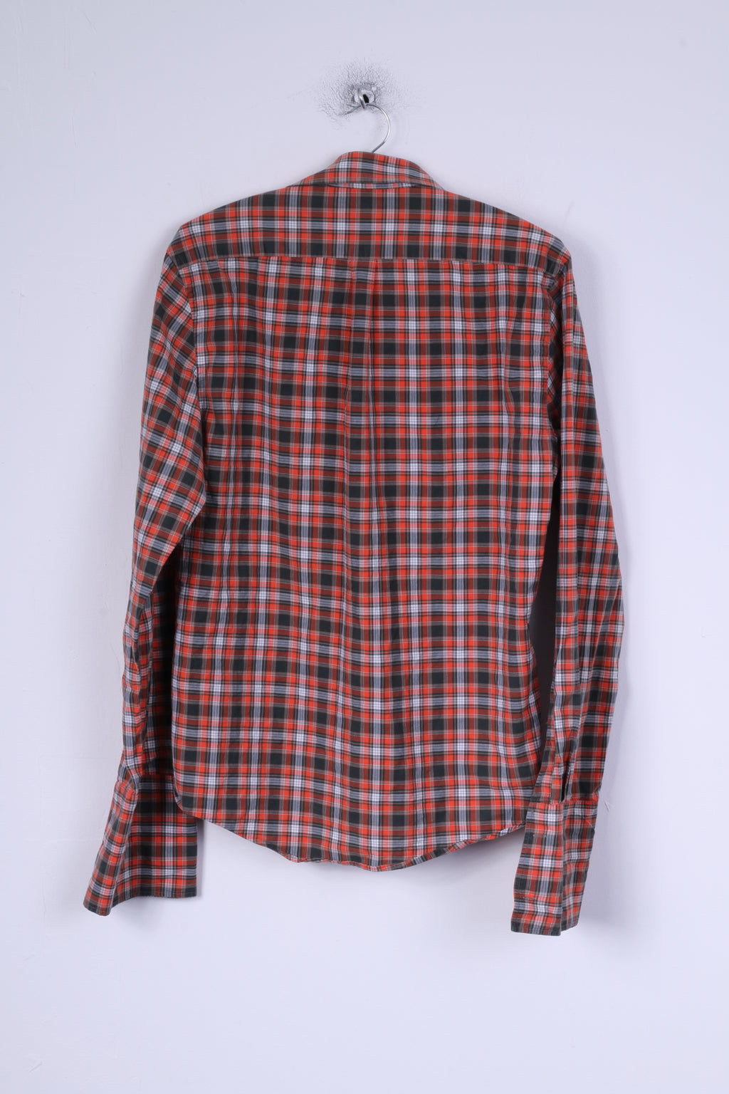 Jack Wills Mens M Casual Shirt Cotton Multi Color Cuffs Checkered British Long Sleeve