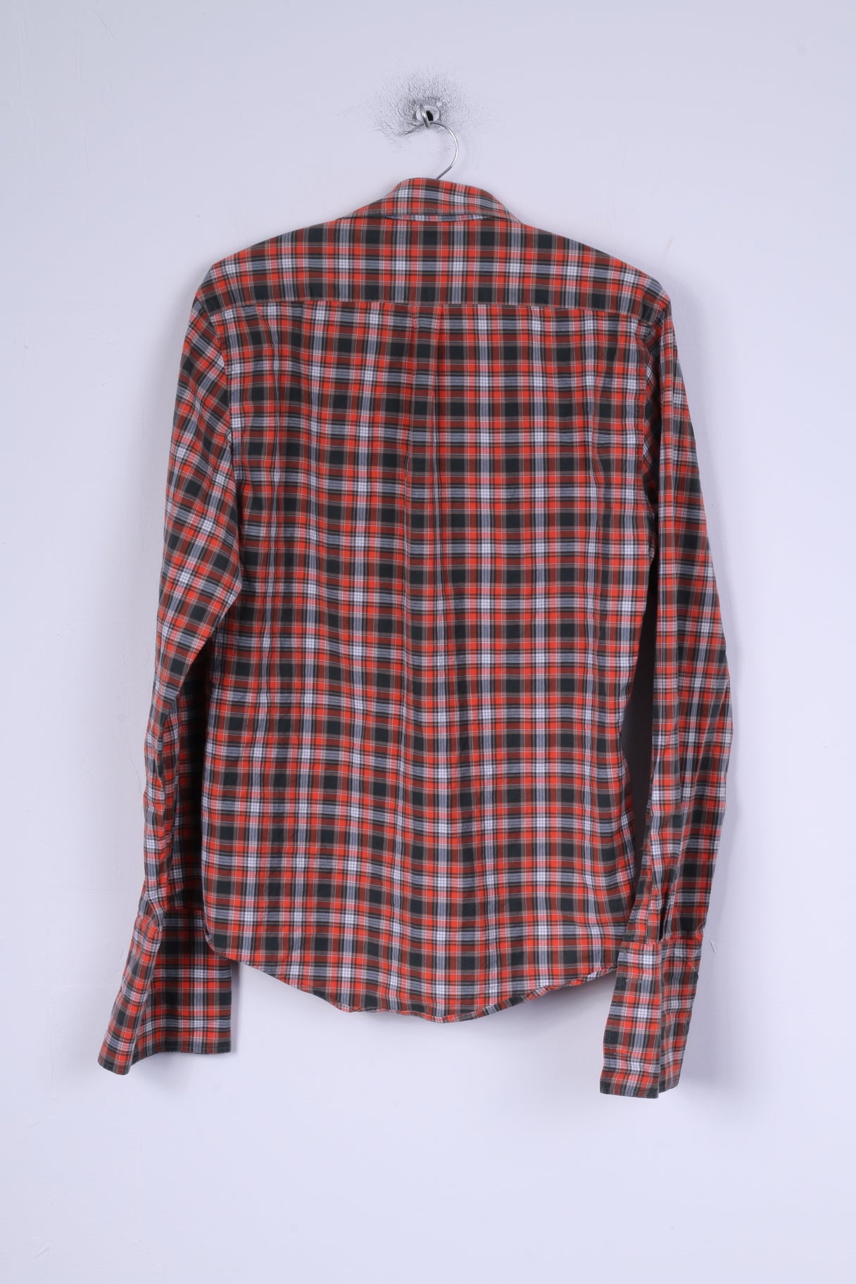 Jack Wills Mens M Casual Shirt Cotton Multi Color Cuffs Checkered British Long Sleeve