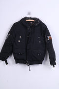 Freestep Norway Outdoor Boys 152 Jacket Black Winter Padded Hood