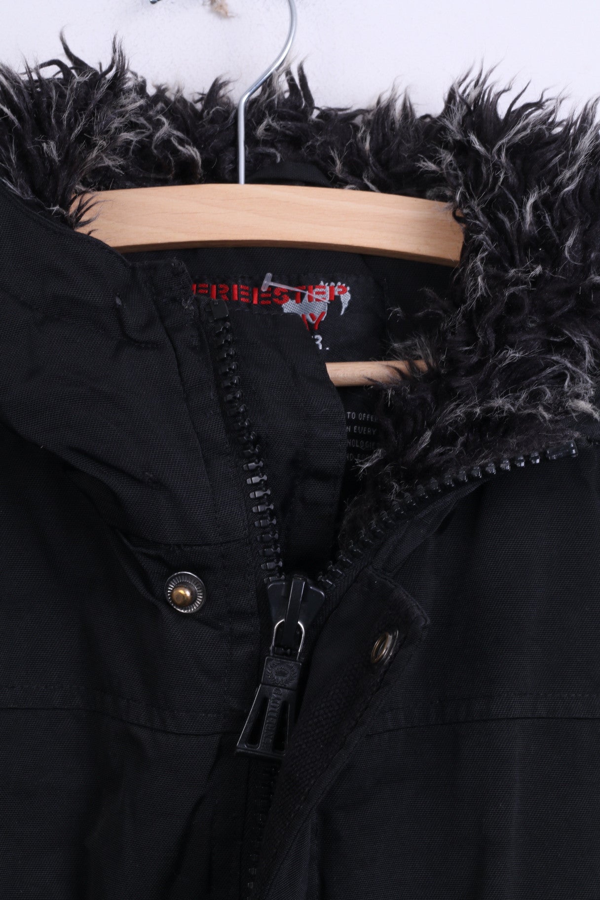 Giacca Freestep Norvegia Outdoor Boys 152 Cappuccio imbottito invernale nero