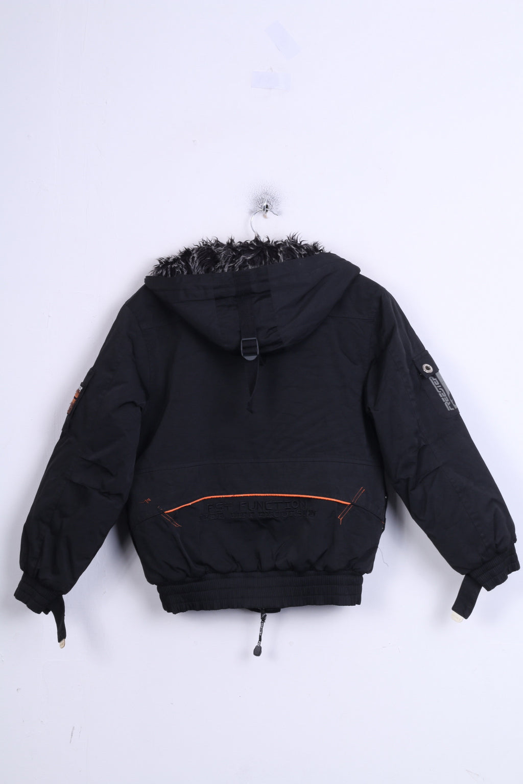 Giacca Freestep Norvegia Outdoor Boys 152 Cappuccio imbottito invernale nero