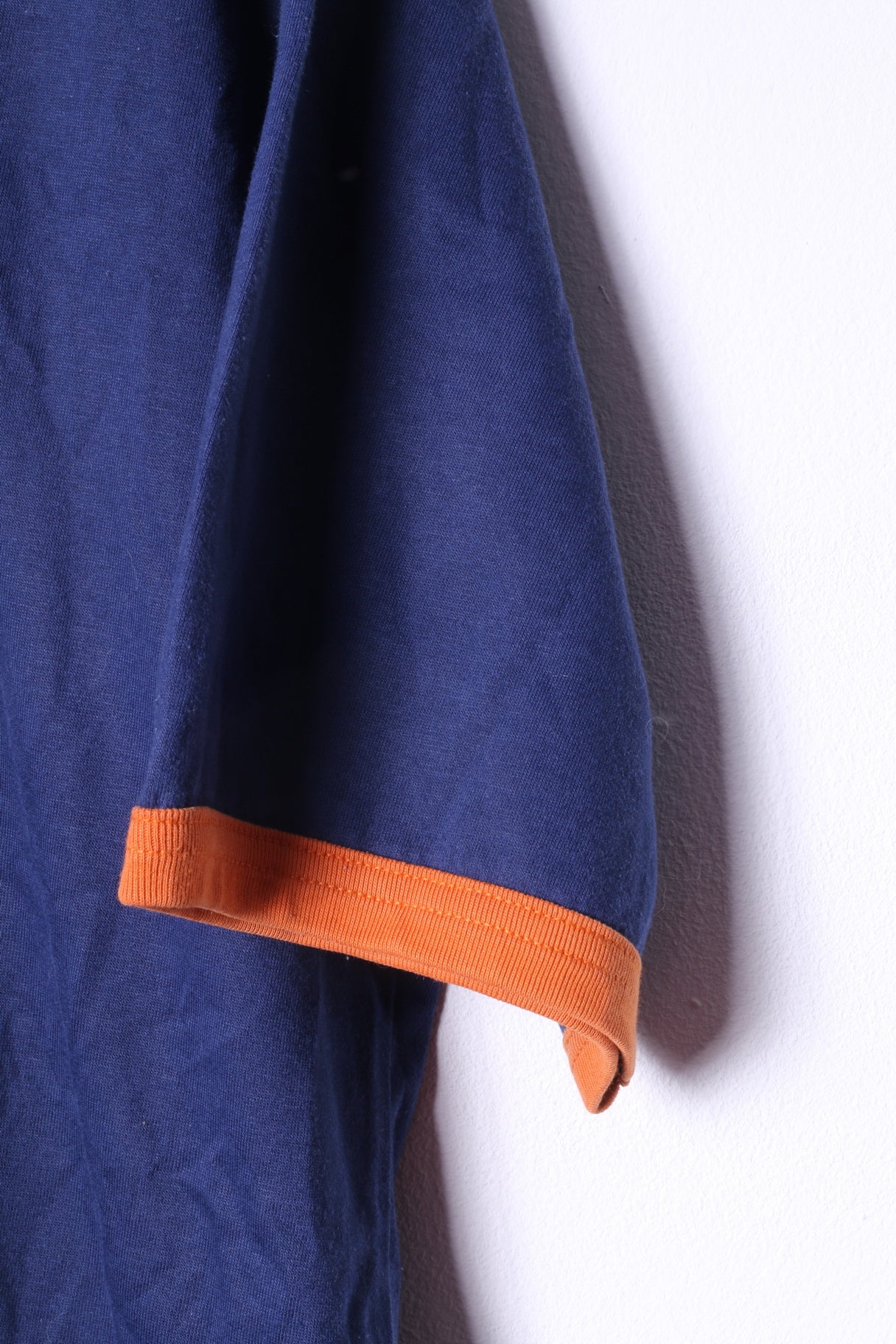 Guess Jeans T-shirt da uomo XL grafica in cotone blu scuro #81 Top retrò