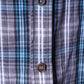 Henri Lloyd Mens M Casual Shirt Blue Check Long Sleeve Cotton Pockets