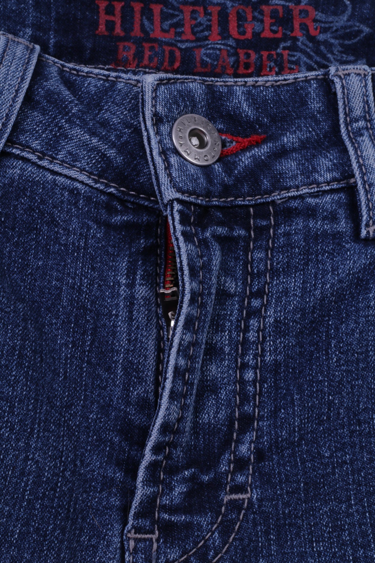 Pantaloni Tommy Hilfiger da donna 4 Pantaloni lunghi in denim bootcut in misto cotone blu scuro