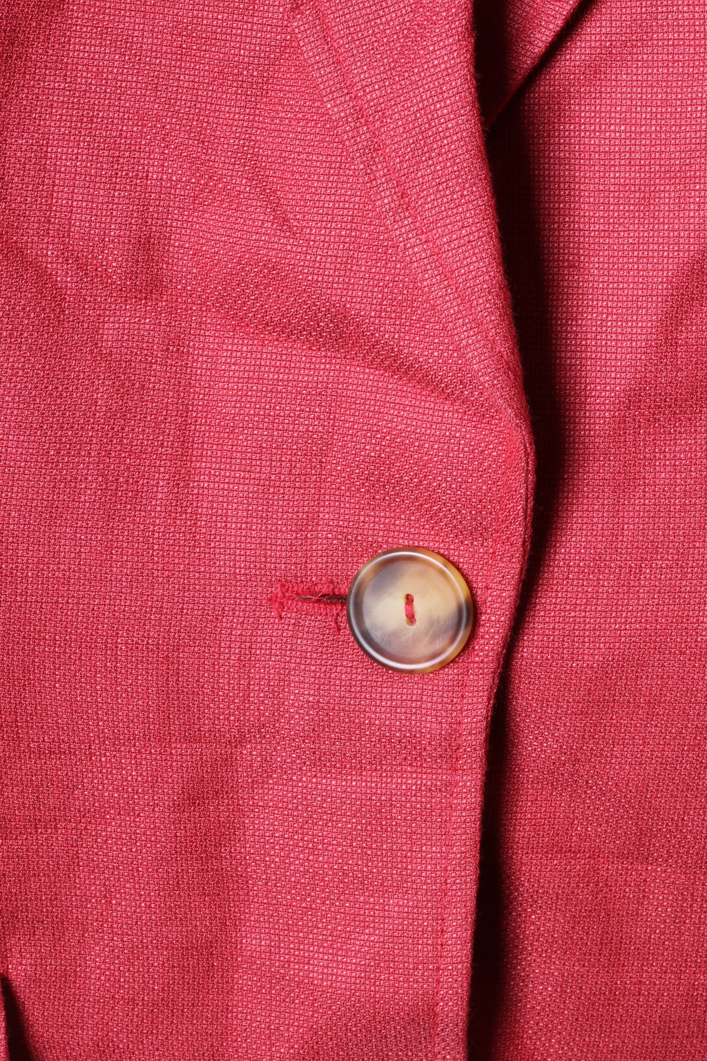 Marc Aurel Womens 42 Blazer Rouge Simple Boutonnage Lin Épaulettes Top