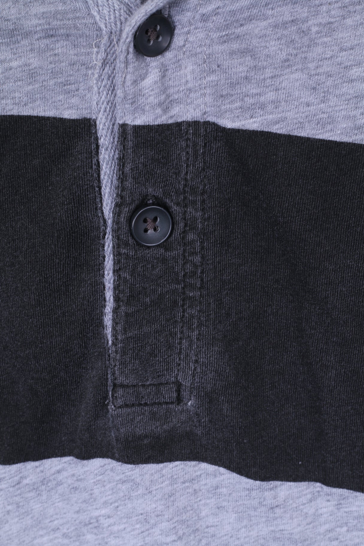 All Saints Mens S Polo Shirt Grey Cotton Stretch Short Sleeve