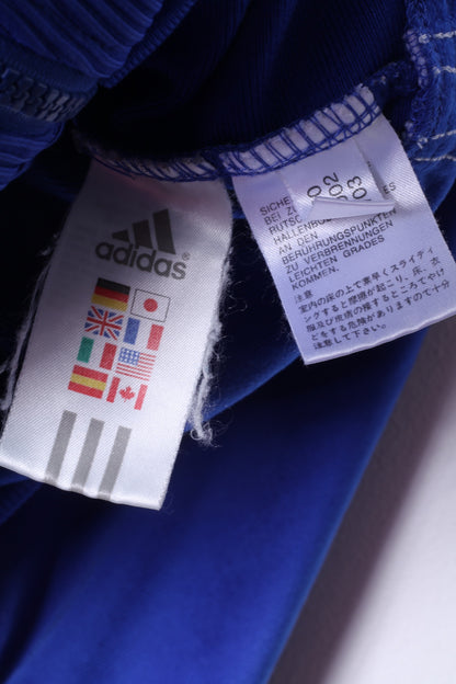 Adidas Sweat-shirt pour homme 42/44 XL avec fermeture éclair complète Bleu marine