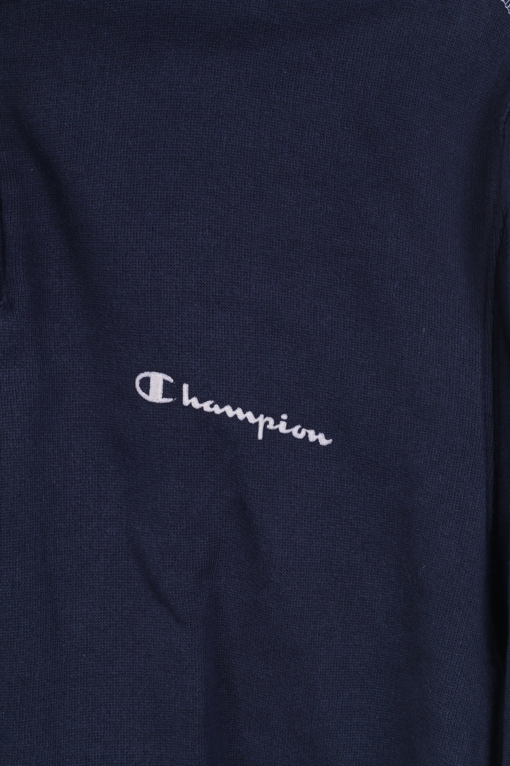 Champion Sweat-shirt pour femme en coton bleu marine avec col zippé et col montant