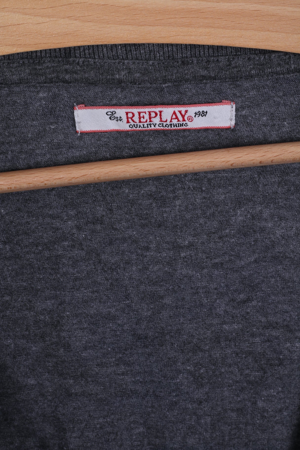 Replay Camicia M da donna Grigia a maniche lunghe con scialle stampato a fiori elasticizzati