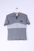 Shimano Mens S Shirt Grey Nylon Bike Cycling Top Jersey
