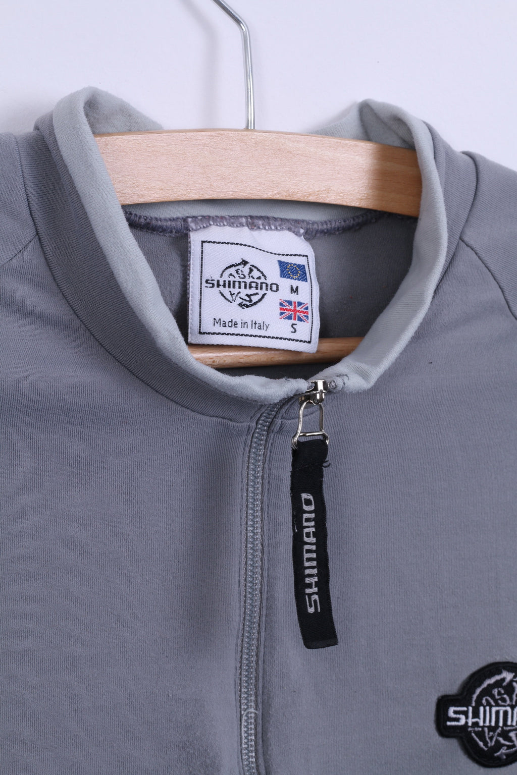 Shimano hommes S chemise gris Nylon vélo cyclisme haut maillot