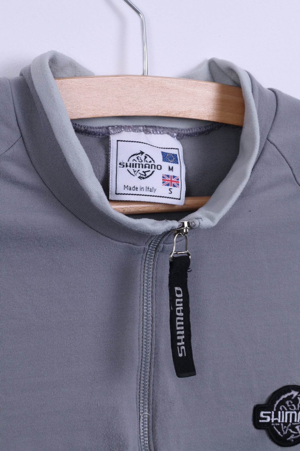 Shimano hommes S chemise gris Nylon vélo cyclisme haut maillot
