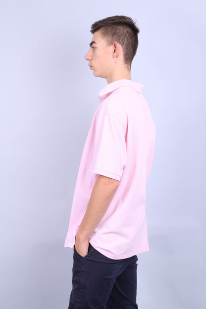 Racing Green Mens XL Polo Shirt Short Sleeve Pink Standard Fit - RetrospectClothes