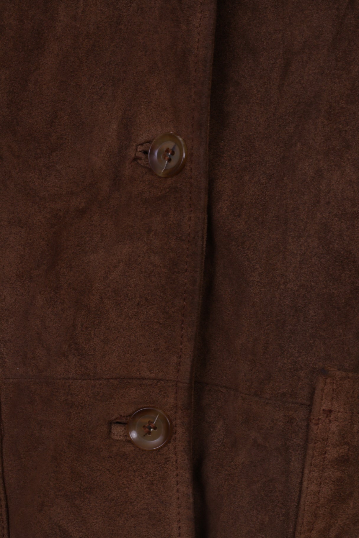 Giacca Privilegi da donna 48 XL Giacca in pelle scamosciata marrone vintage progettata in Italia