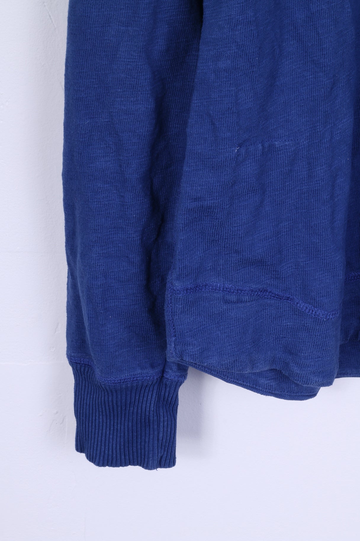 Superdry Homme XL (M) Sweat Bleu Col V Coton State #45