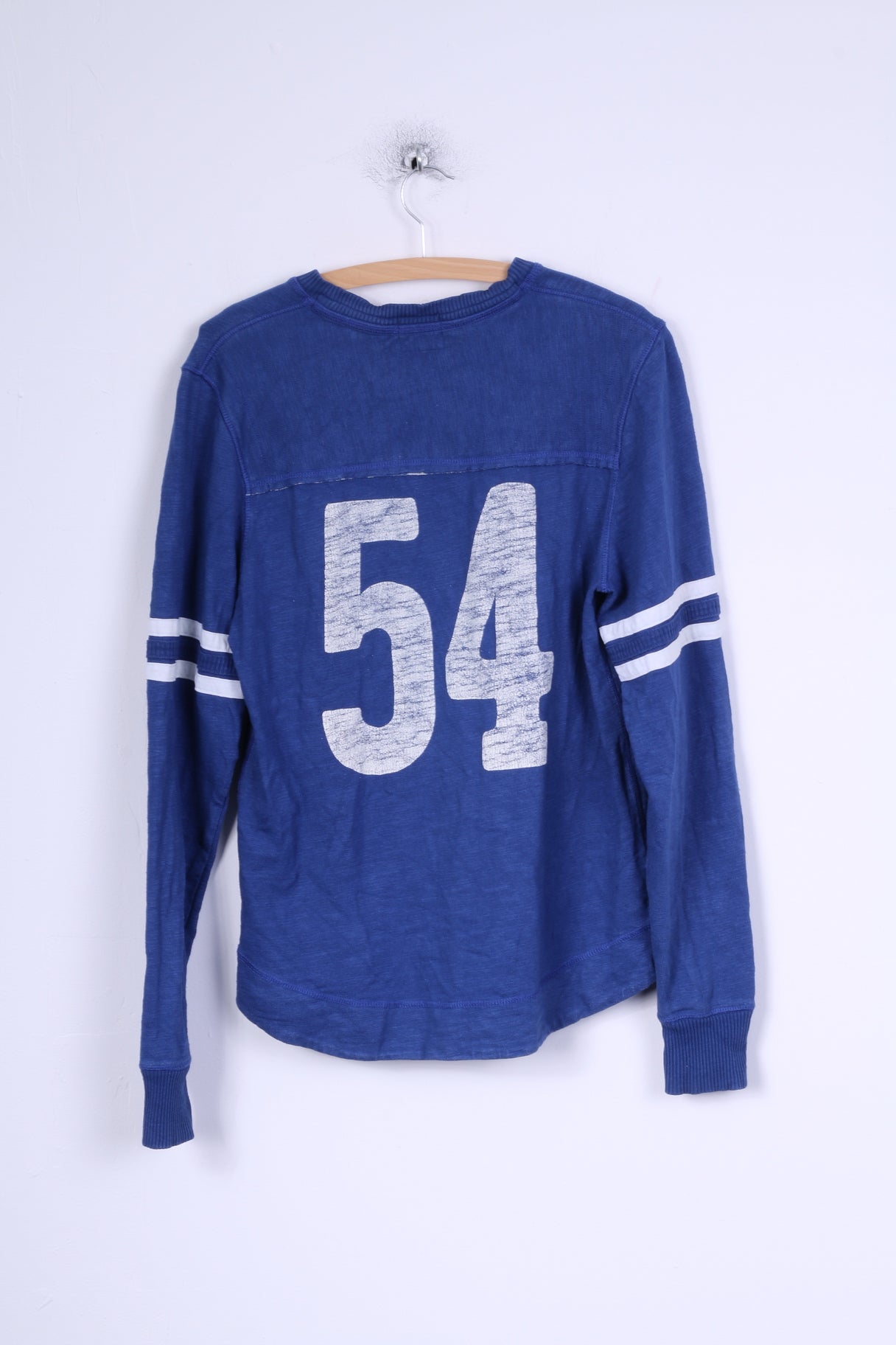 Superdry Homme XL (M) Sweat Bleu Col V Coton State #45
