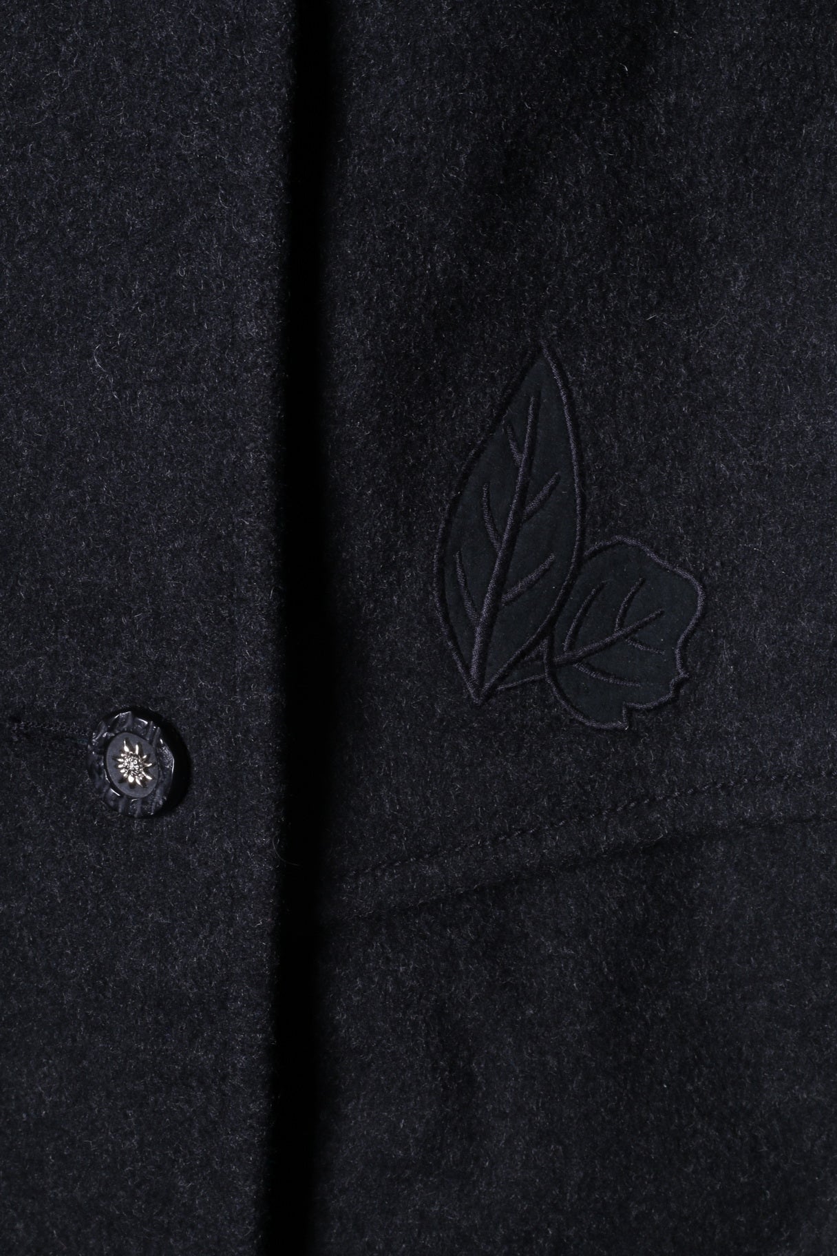 Kohler &Krenzer Alpacca Loden Women 48 2XL Jacket Wool Dark Grey Buttons Front