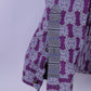Robert Graham Mens XL Casual Shirt Purple Cotton Trim Silk Long Sleeve Classic Fit