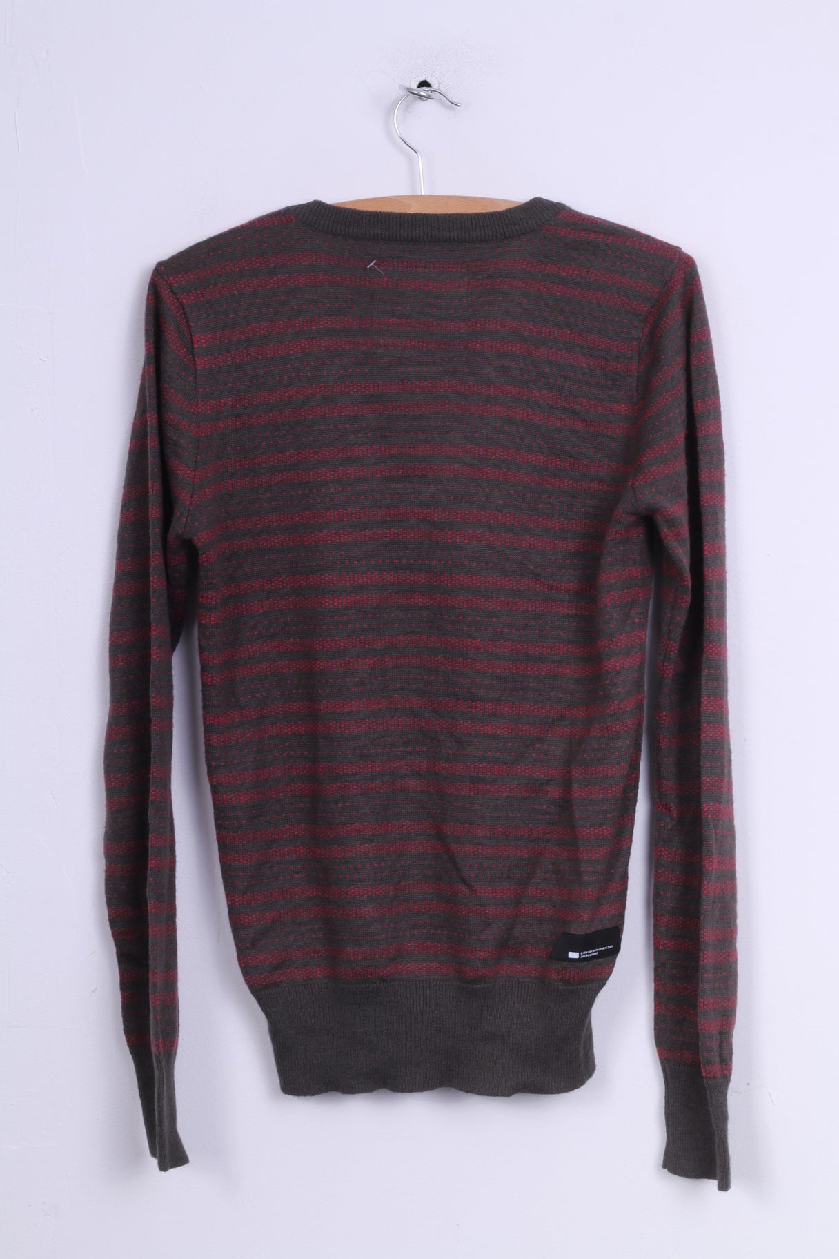 G-star Raw Denim Pull M Jumper V Neck Homme Rayé Gris