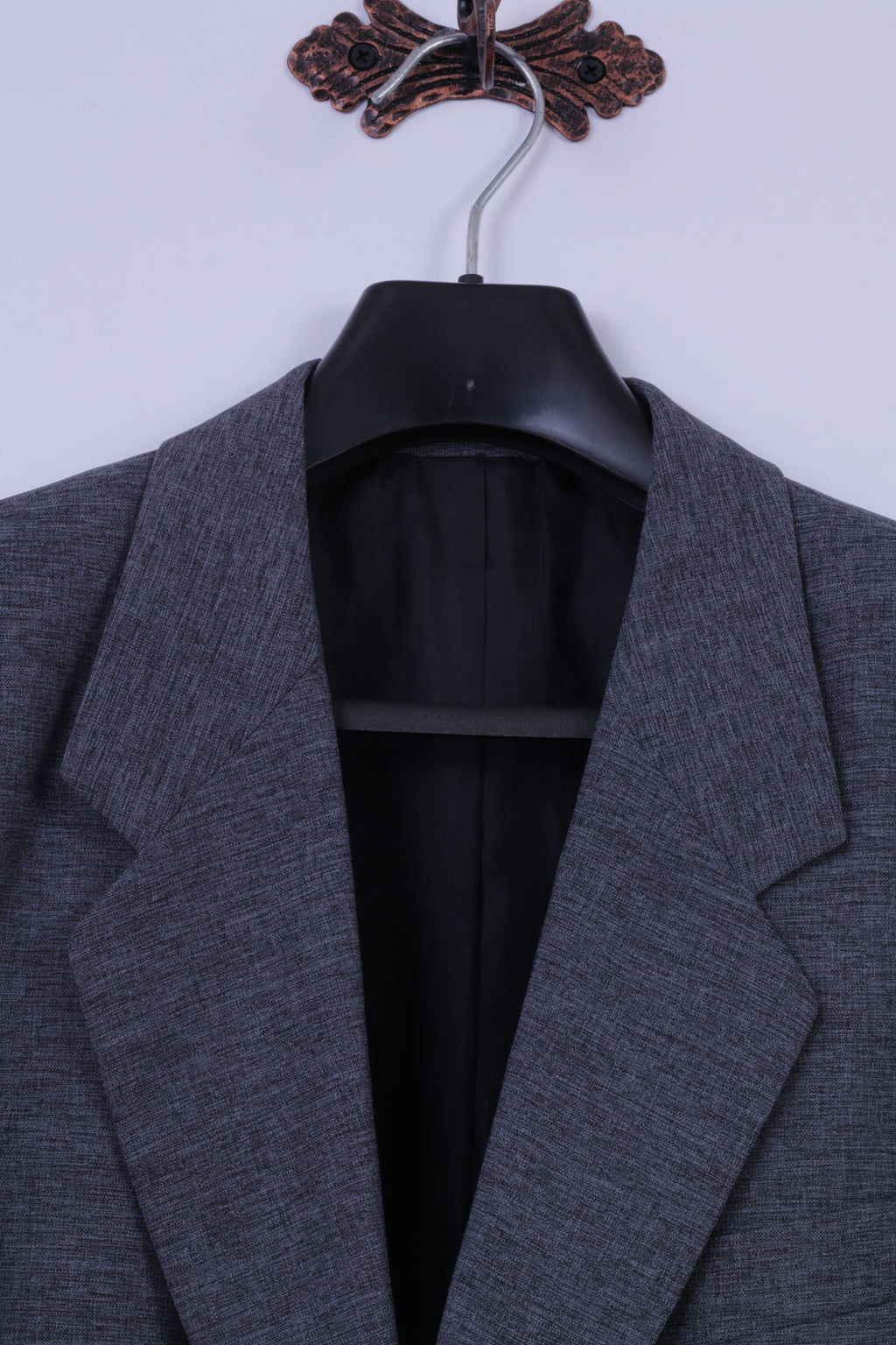 Berto Lucci Creazione Men 40 50 Blazer Blue Vintage Single Breasted Jacket