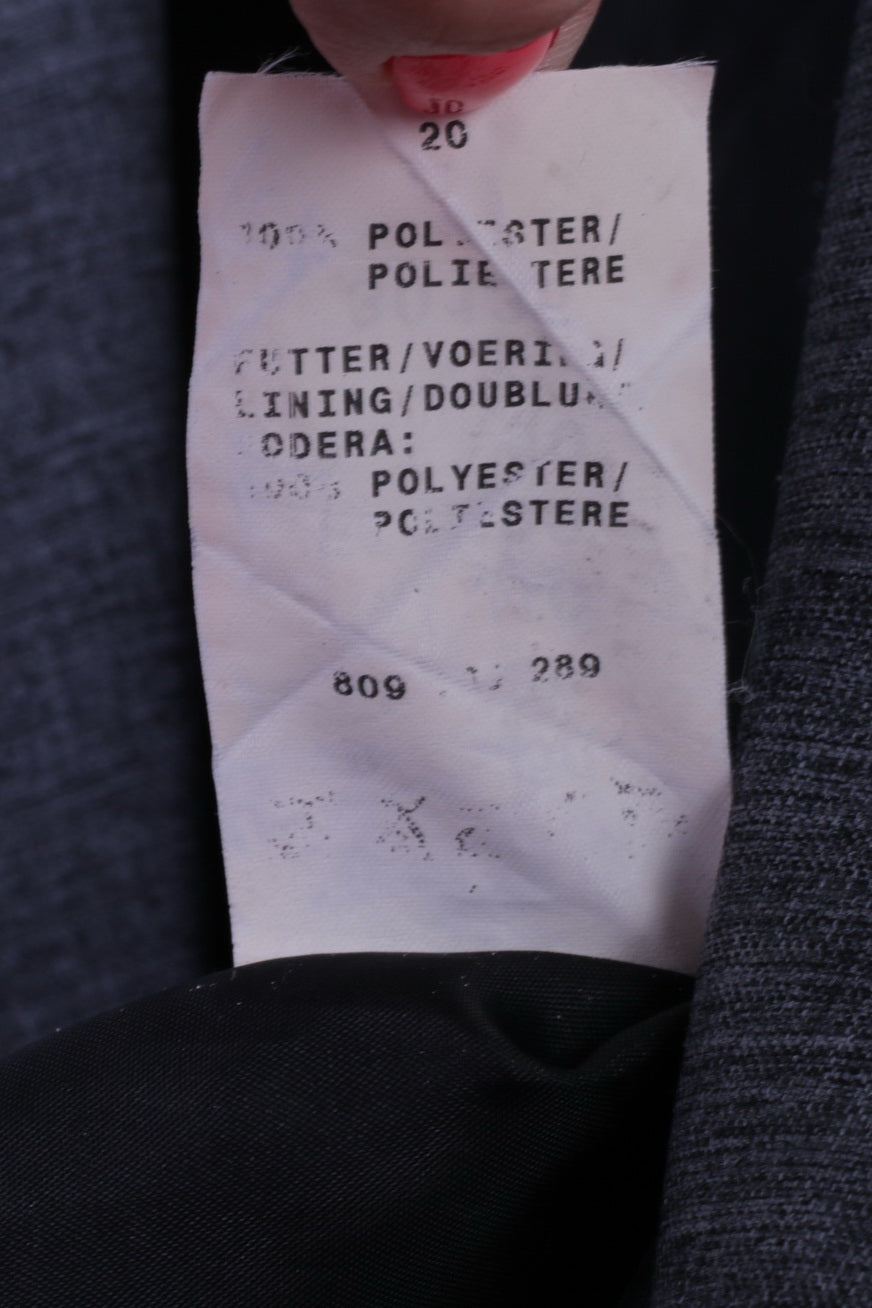 Berto Lucci Creazione Men 40 50 Blazer Blue Vintage Single Breasted Jacket