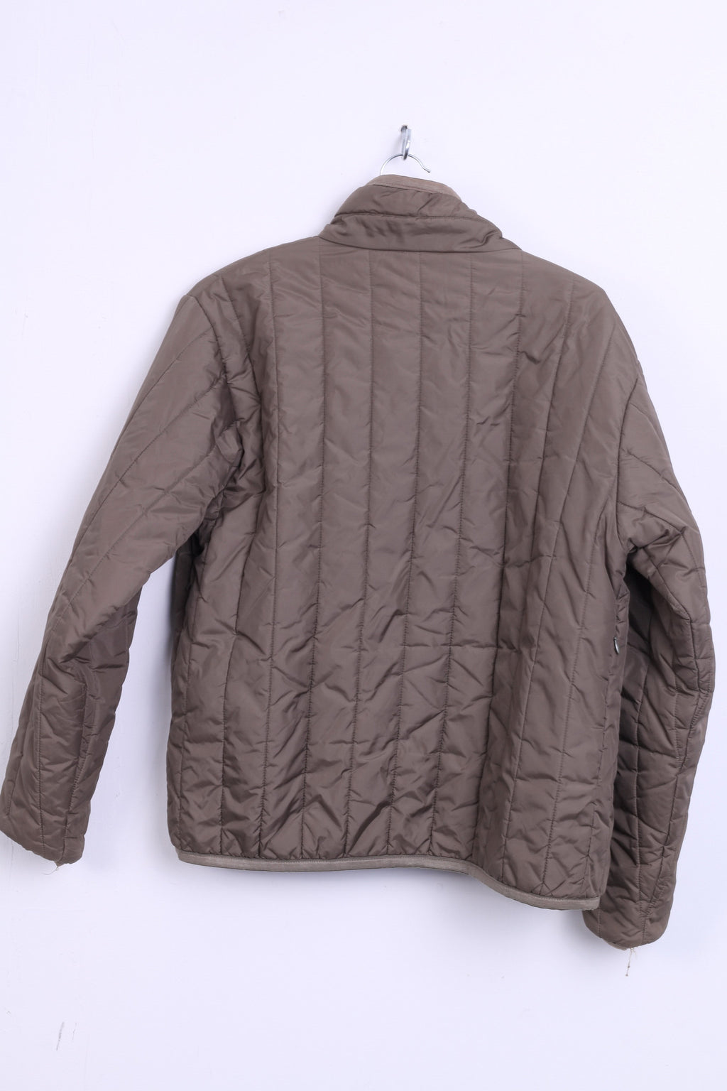 Diesel Womens M Nylon Jacket Khaki Quilted Top - RetrospectClothes