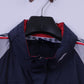 Umbro Men M Jacket Navy Nylon Waterproof Hidden Hood Sportswear Active Top