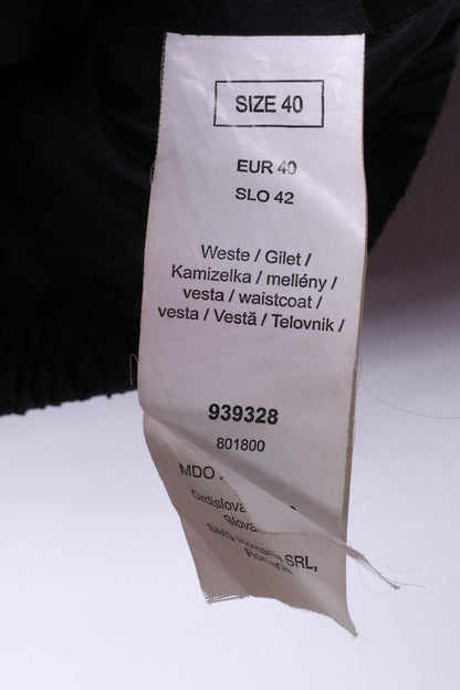 Gilet imbottito in nylon lucido nero Orsay da donna 40 M/L con cerniera intera