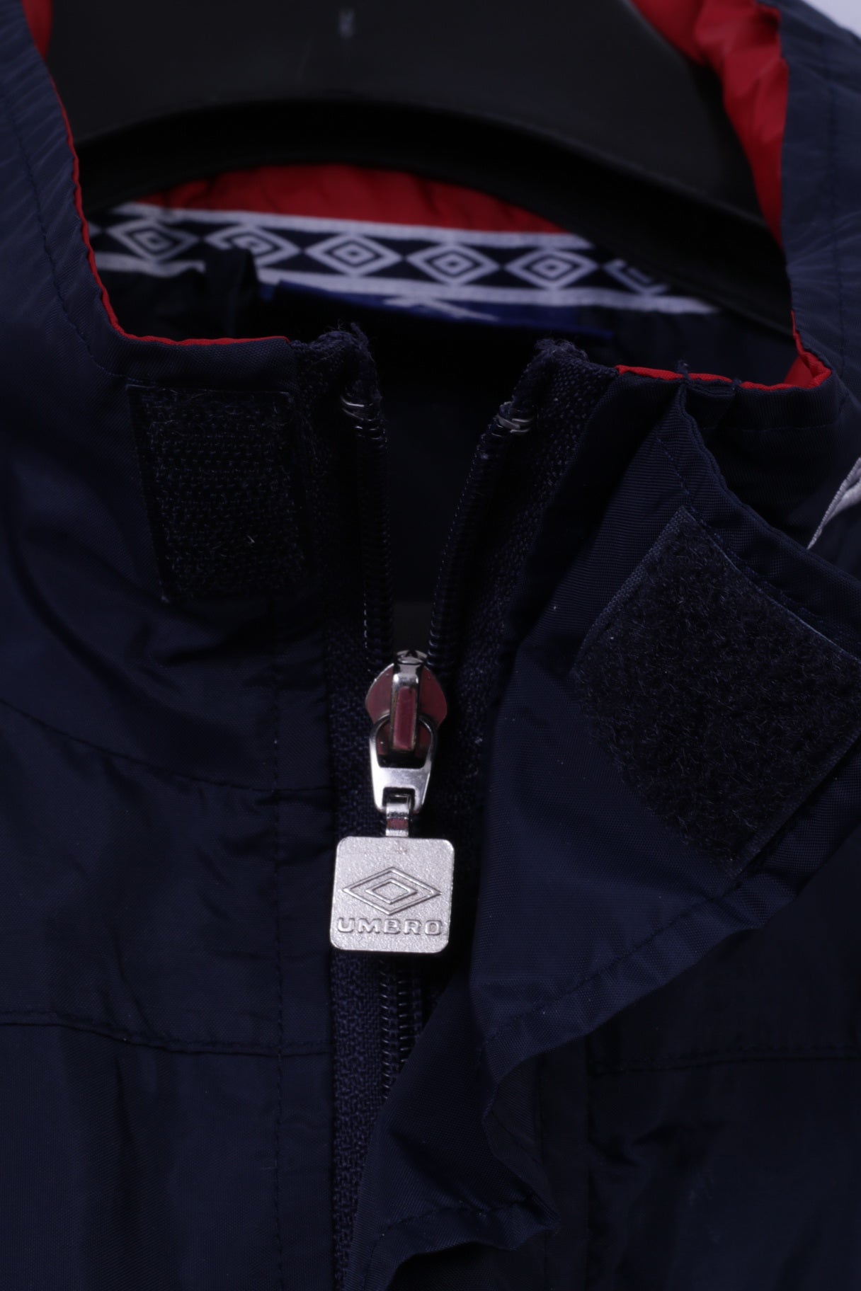 Umbro Hommes M Veste Marine Nylon Imperméable À Capuche Cachée Sportswear Haut Actif