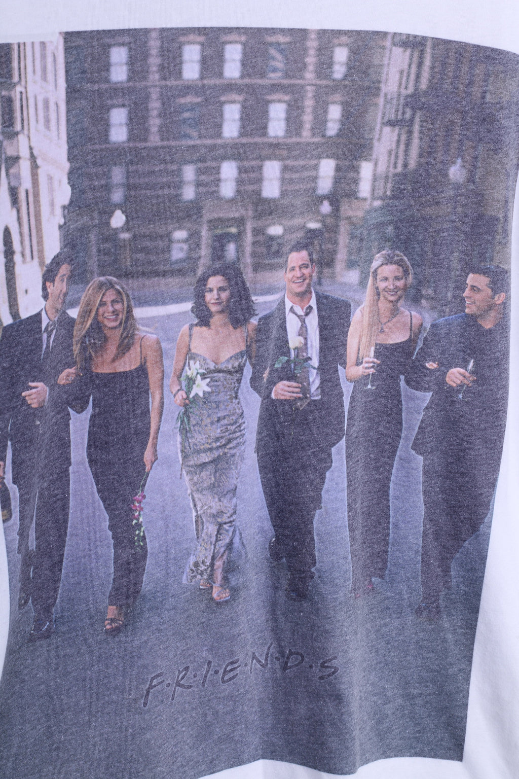 Atmosphere FRIENDS Womens 12 L Shirt White Crew Neck The Tv Series Cotton