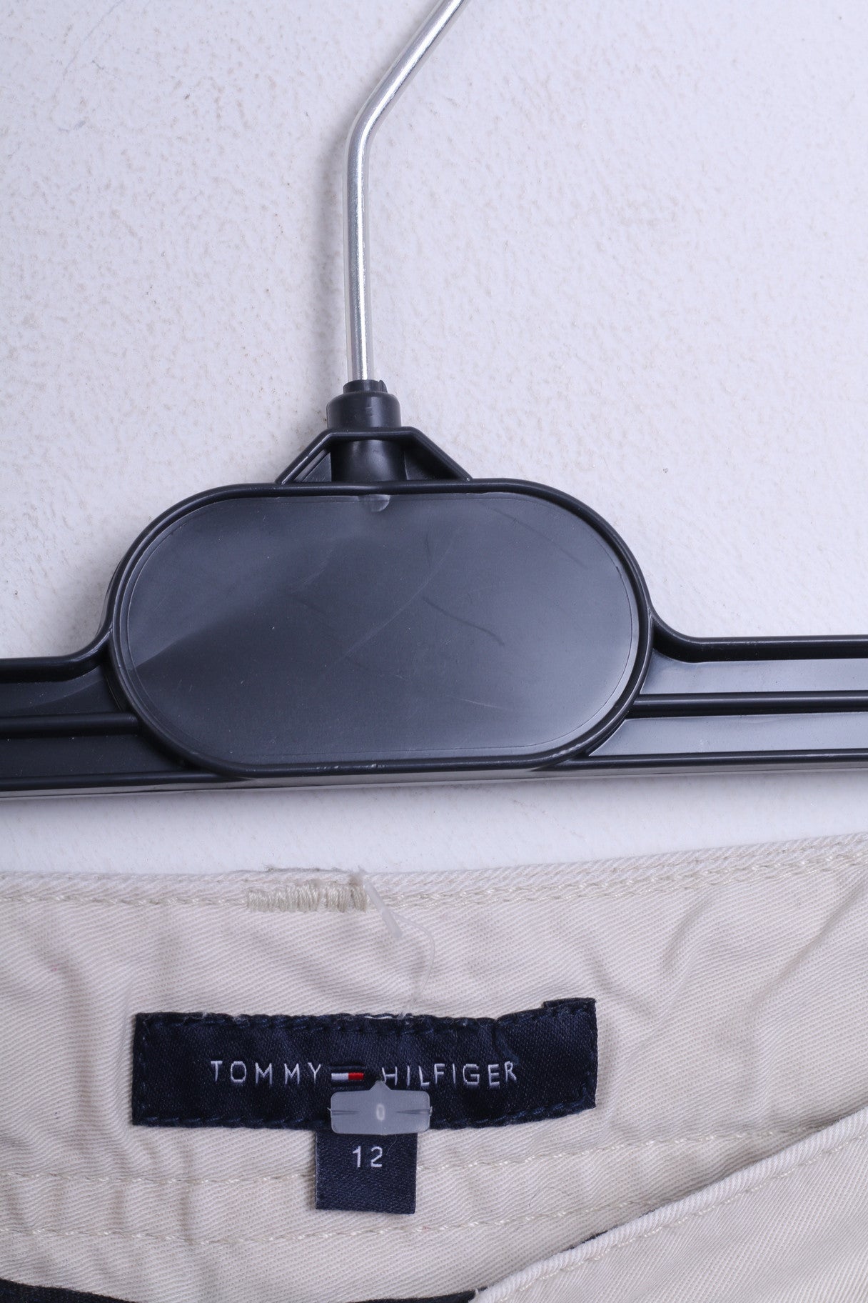 Tommy Hilfiger Womens Trousers 12 L Capri Beige Cotton - RetrospectClothes