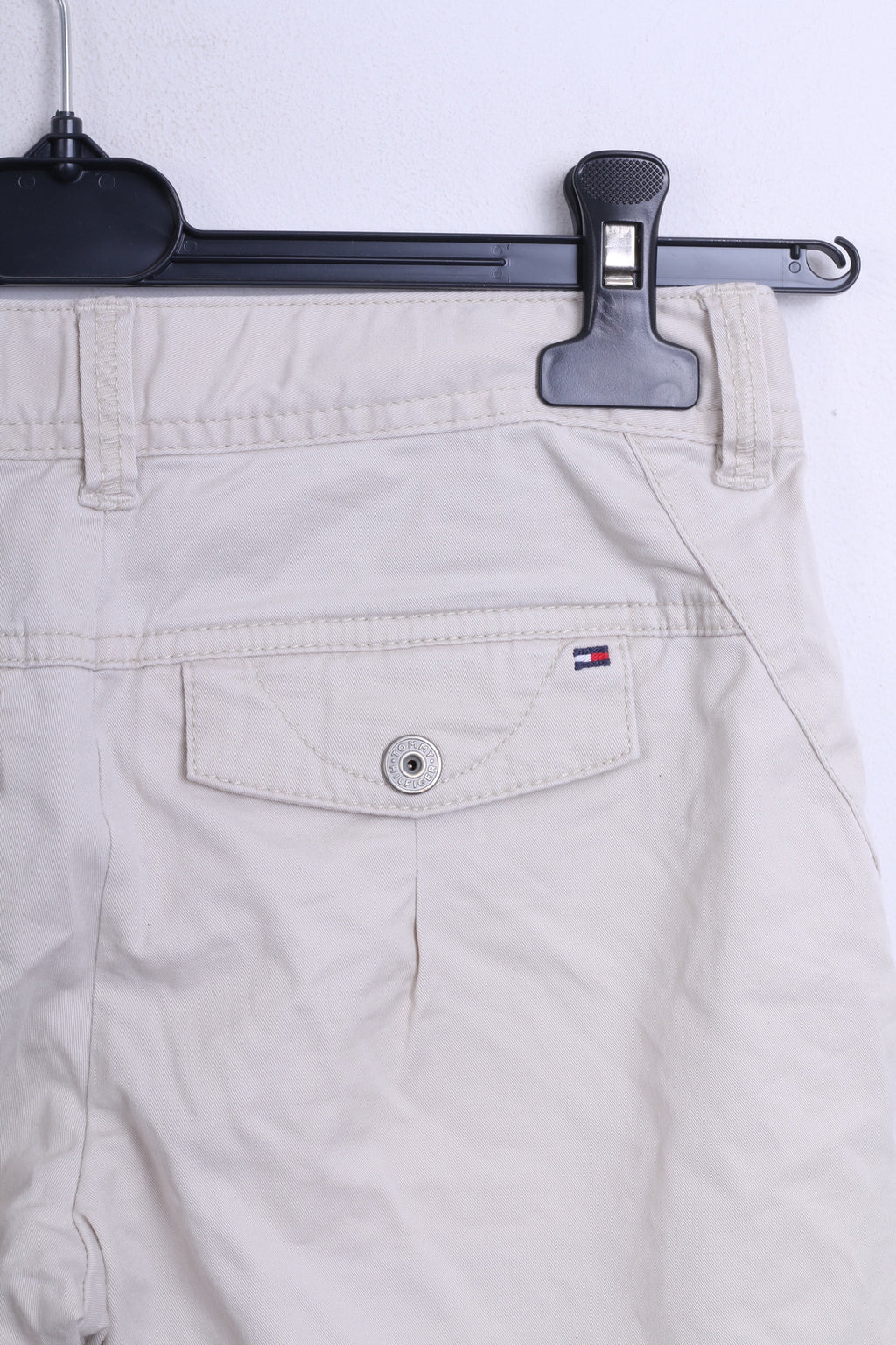 Tommy Hilfiger Womens Trousers 12 L Capri Beige Cotton - RetrospectClothes