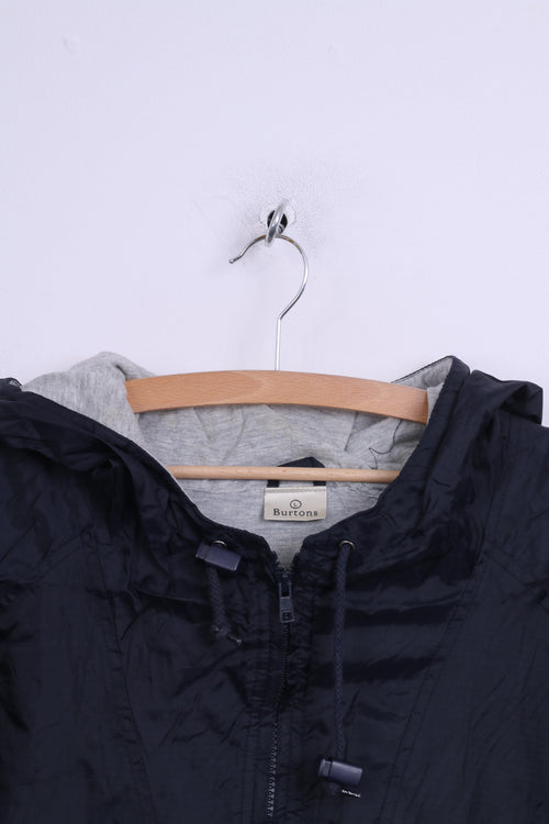 Burtons Veste L en nylon imperméable pour homme avec fermeture éclair complète et légère