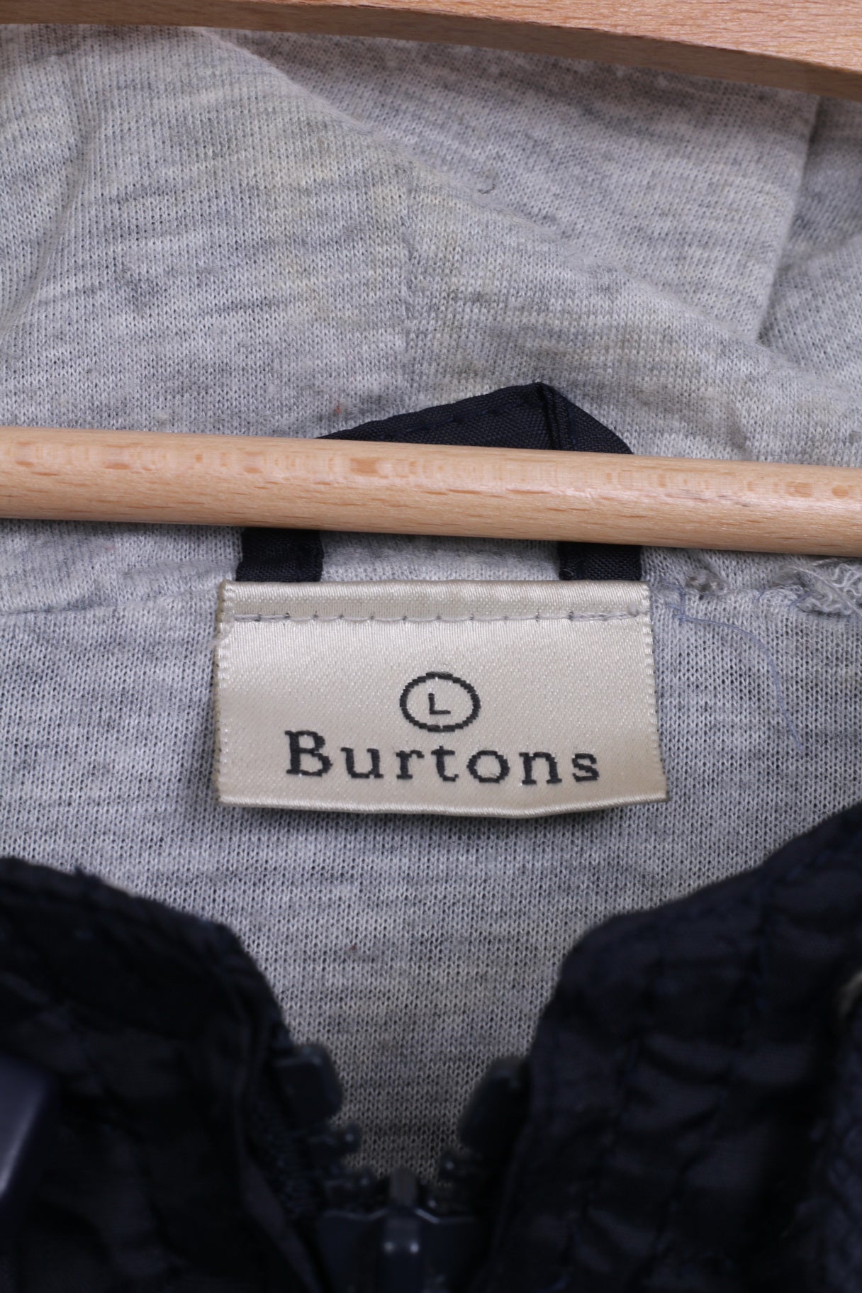 Burtons Veste L en nylon imperméable pour homme avec fermeture éclair complète et légère
