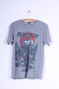 Loot crate Mens M (S) T-Shirt Grey Cotton Graphic Robocop Alex Murphy