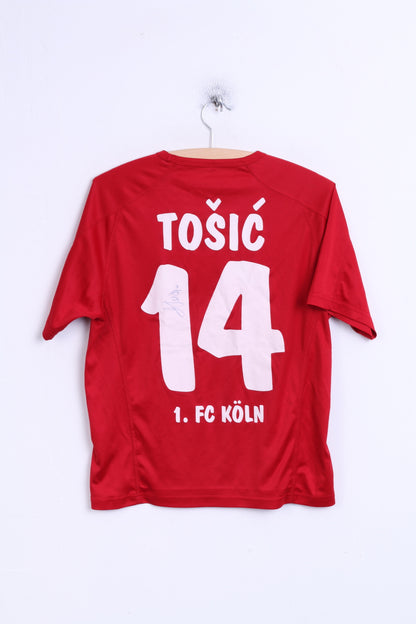 JAKO KOLN Fc Boys M Shirt Red Football Club Sport TOSIC 14