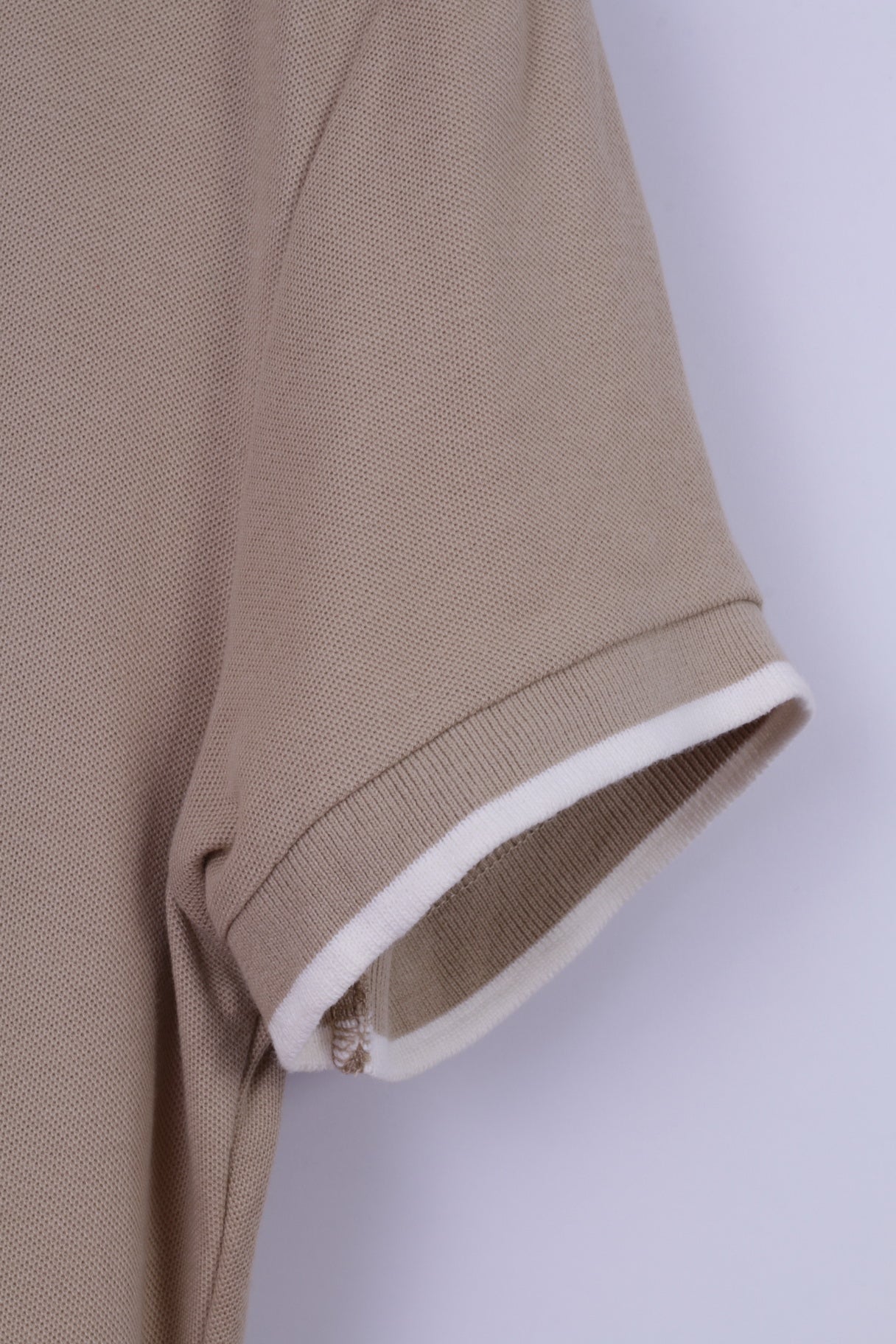 FILA Womens 16 XL Polo Shirt Beige Cotton Stretch Detailed Buttons Sport Top