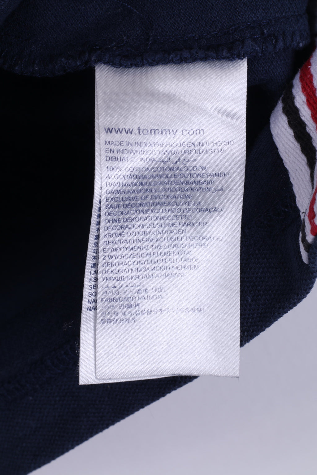 Polo Hilfiger Denim da uomo S in cotone blu scuro con bottoni dettagliati n. 8 