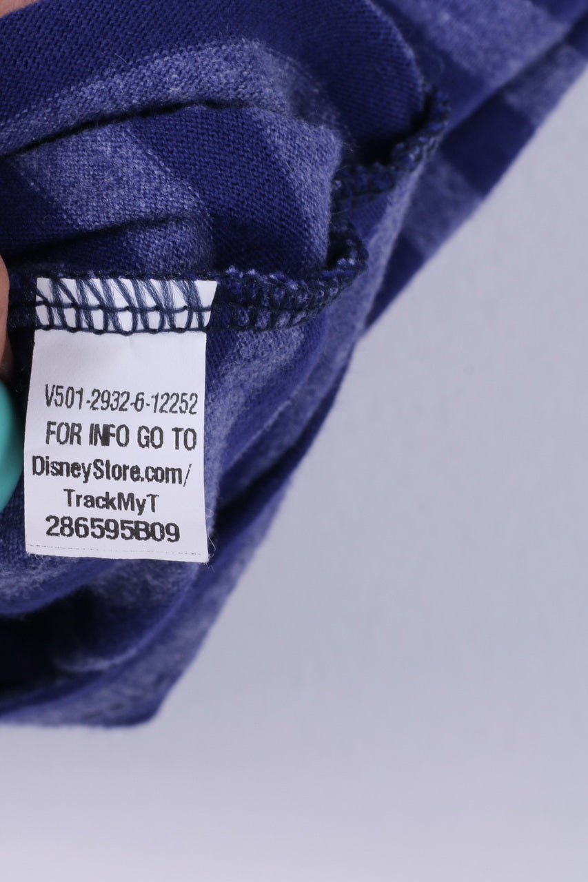 Disney Store Mens S T-Shirt Graphic Striped Navy Las Vegas Cotton Top