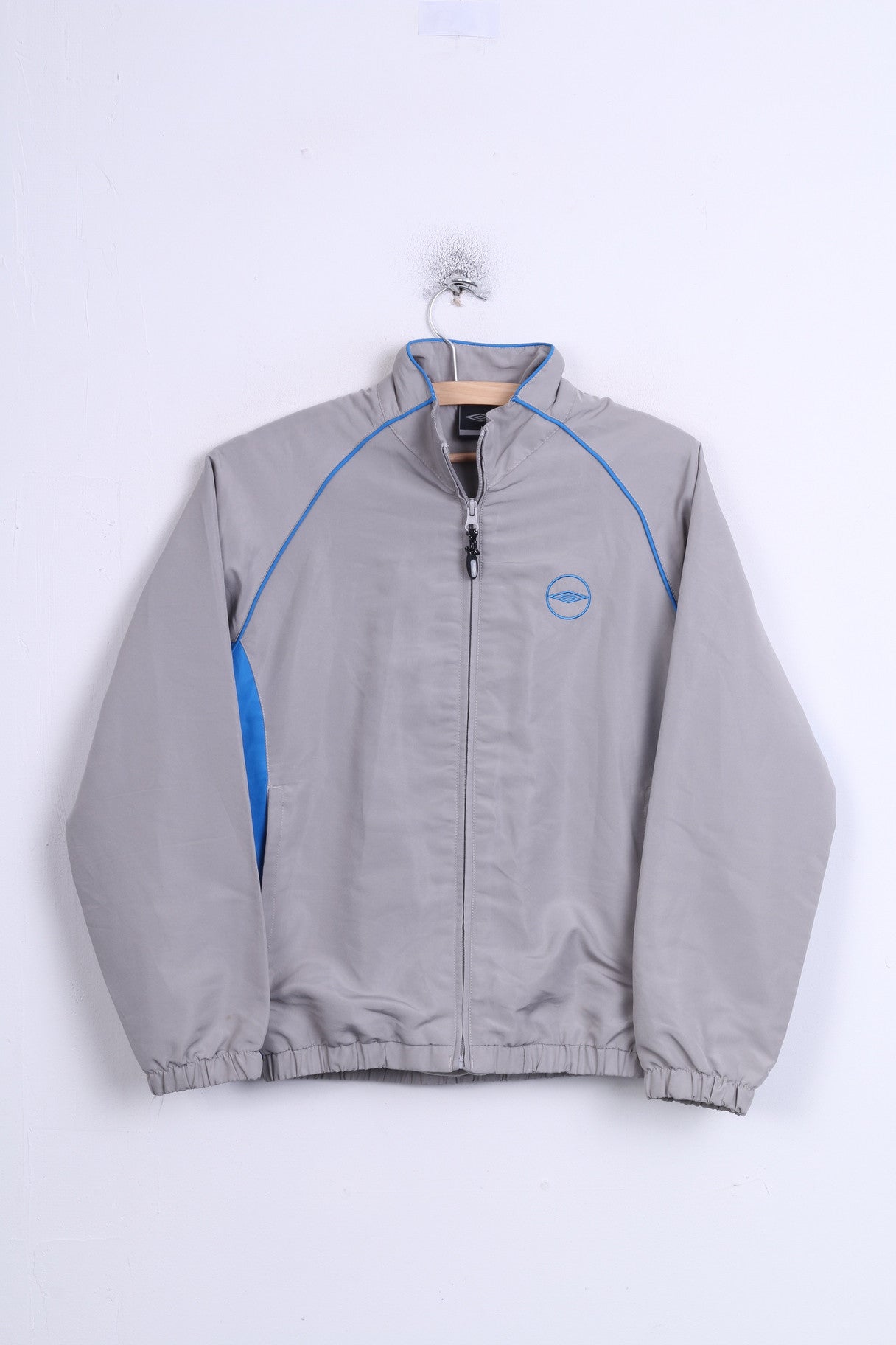 Giacca sportiva Umbro da 11/12 anni per ragazzi, grigia, da allenamento