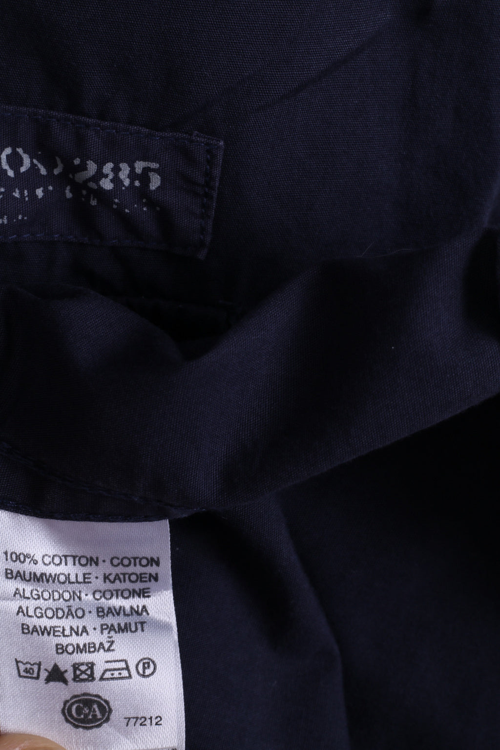 C&A Angelo Litrico Mens XL Casual Shirt Navy Blue Cotton Urban District Detailed Buttons