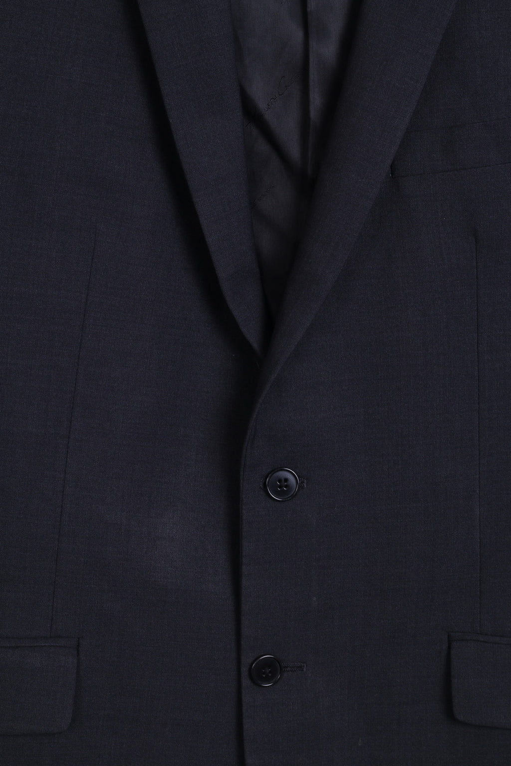 Kennent Cole Mens 42 L Blazer Jacket Grey Single Breasted Wool