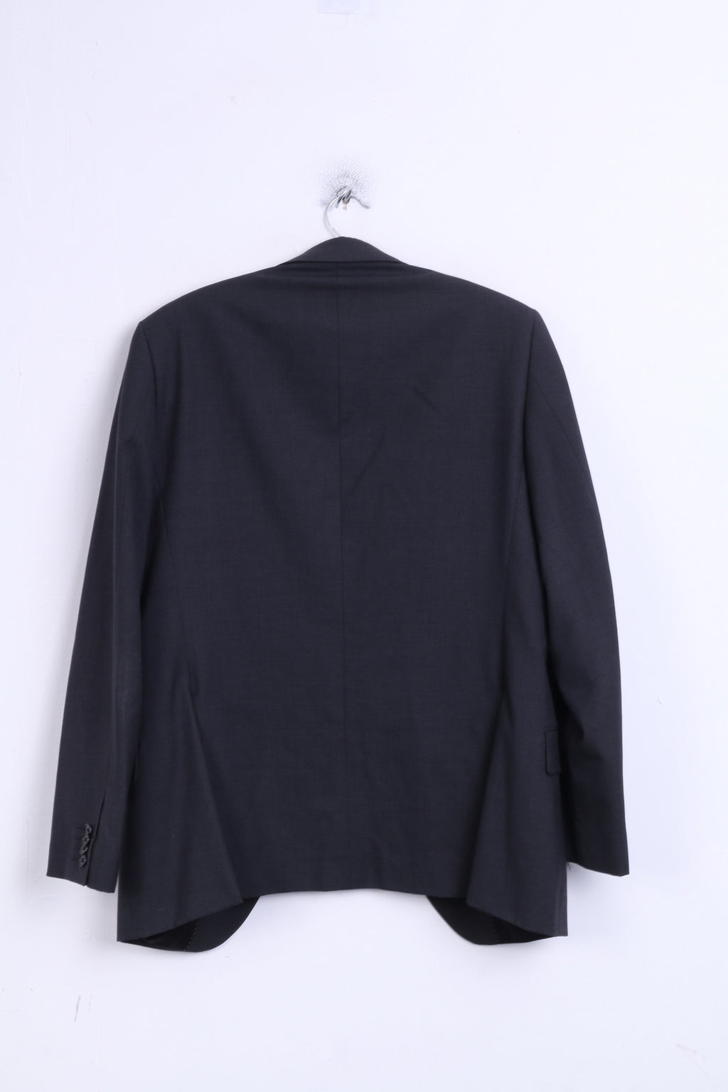 Kennent Cole Mens 42 L Blazer Jacket Grey Single Breasted Wool