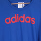 Adidas Mens 2XL T- Shirt Blue Cotton Crew Neck Jersey Shirt Top