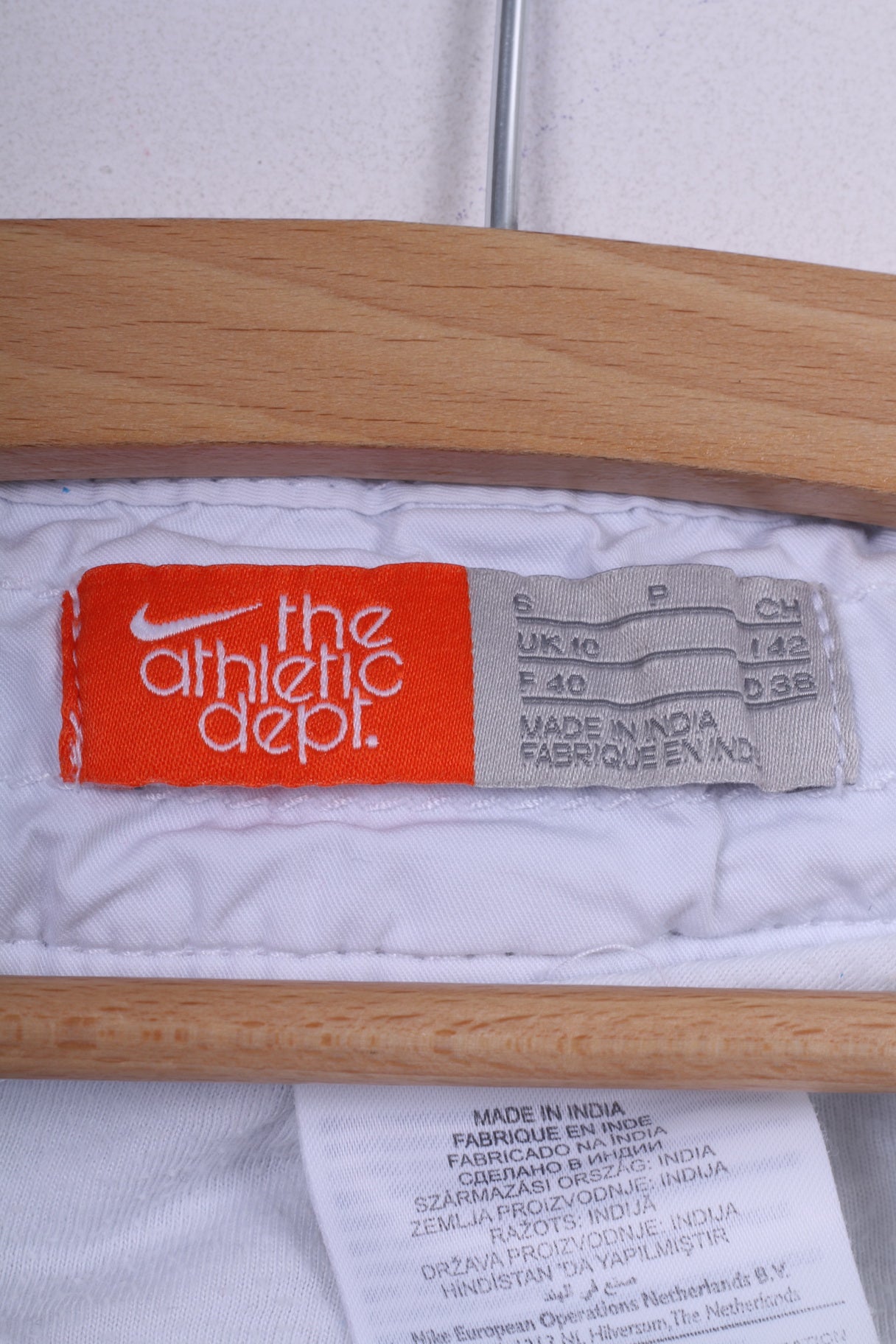 Nike Womens S 10 Lightweight Trousers Cotton White The Athletic Dept.